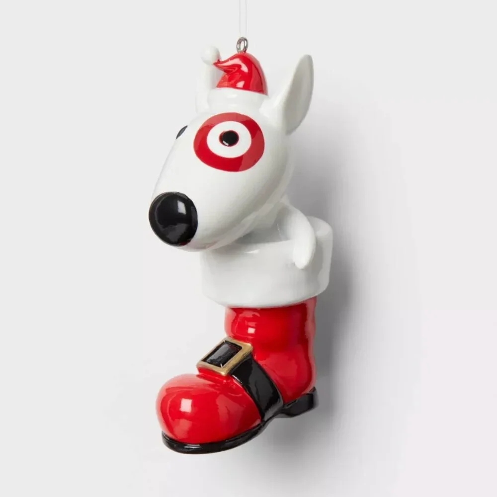 TARGET WONDERSHOP BULLSEYE IN A BOOT CHRISTMAS ORNAMENT 1CT